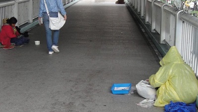 beggars on the bridge